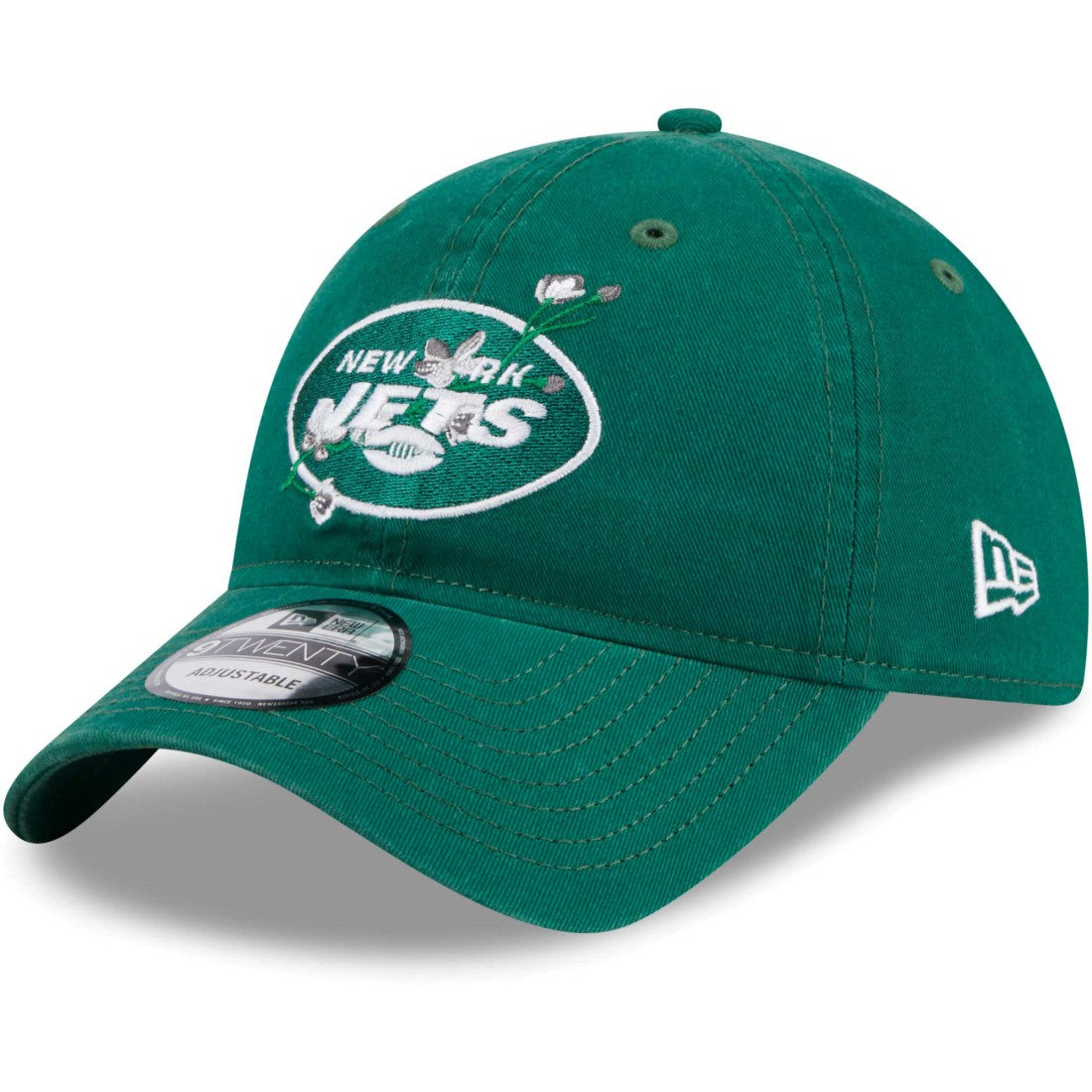 New York Jets Women's Game Day Flower 9TWENTY Adjustable Hat | NFL US