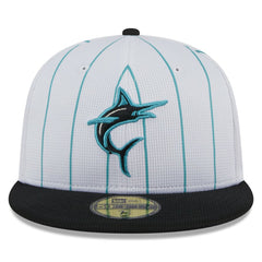 Miami Marlins New Era 2025 Batting Practice 59FIFTY Fitted Hat - MLB Hats