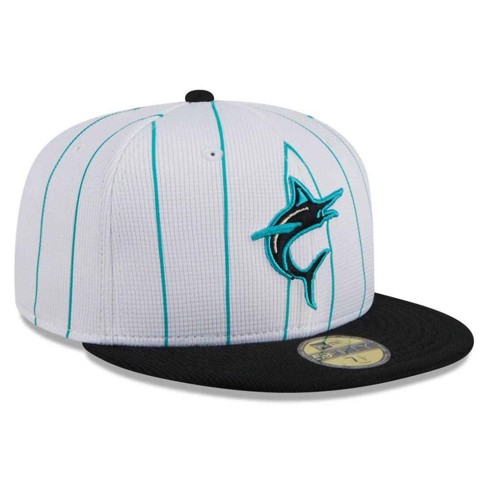 Miami Marlins New Era 2025 Batting Practice 59FIFTY Fitted Hat - MLB Hats