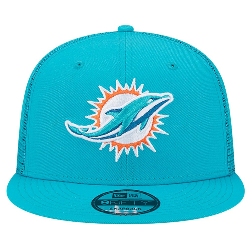 Miami Dolphins Main Trucker 9FIFTY Snapback Hat | NFL Discount