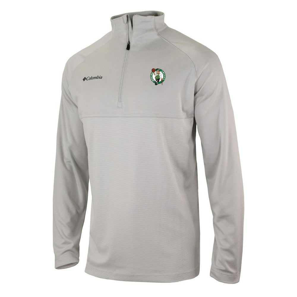 Heather Gray Boston Celtics Omni-Wick Rockin' It Quarter-Zip Pullover Top | NBA