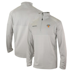 Heather Gray New York Knicks Omni-Wick Rockin' It Quarter-Zip Pullover Top | NBA
