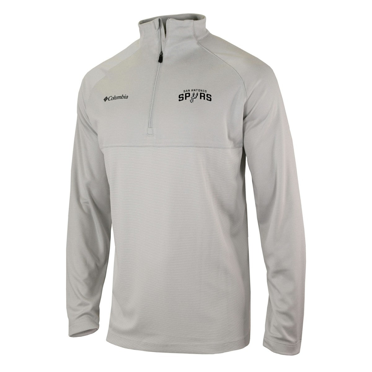 Heather Gray San Antonio Spurs Omni-Wick Rockin' It Quarter-Zip Pullover Top | NBA