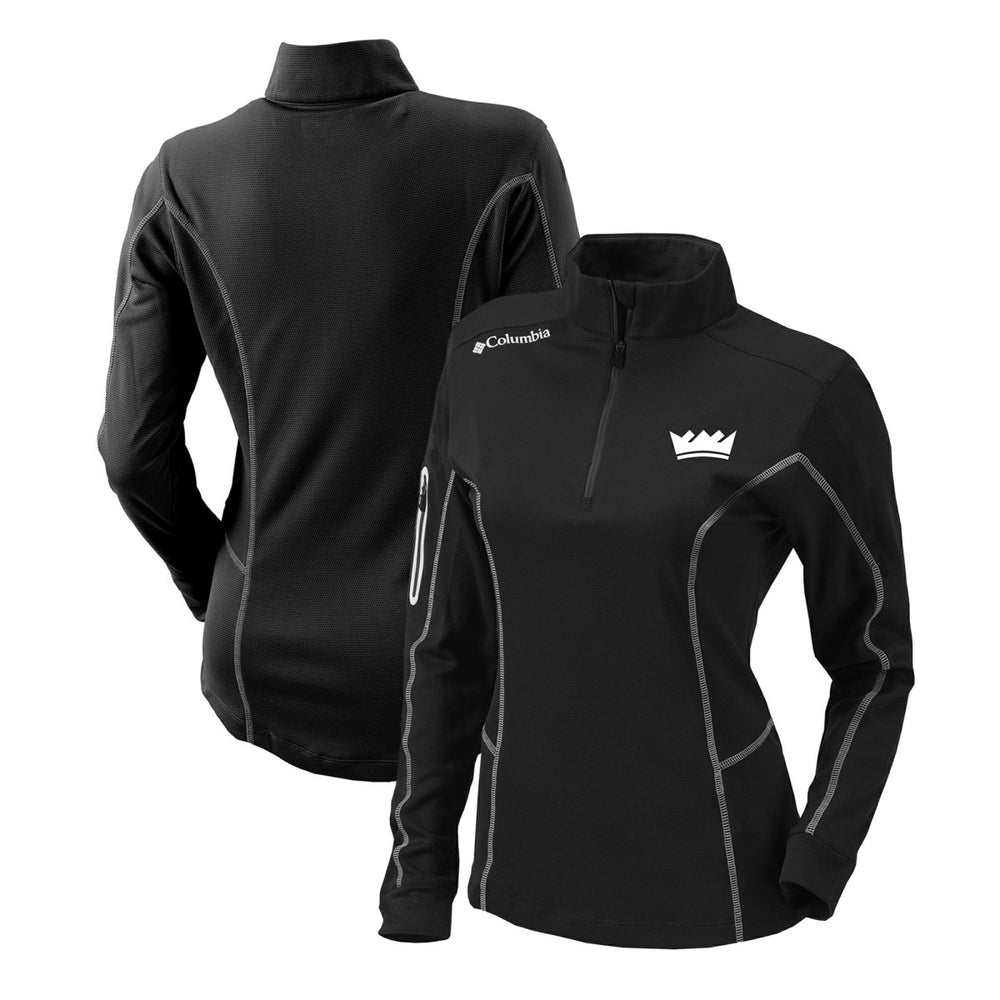 Black Sacramento Kings Women's Omni-Wick Shotgun Quarter-Zip Pullover Top | NBA