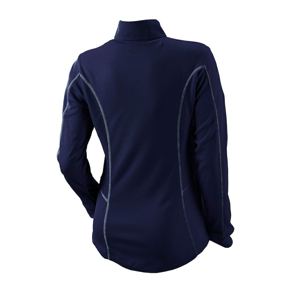 Navy Denver Nuggets Women's Omni-Wick Shotgun Quarter-Zip Pullover Top sale | NBA