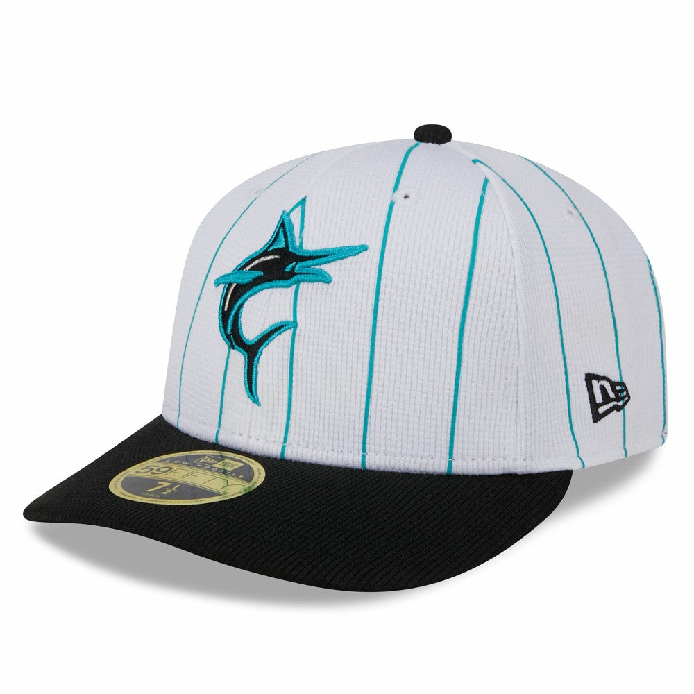 Miami Marlins New Era 2025 Batting Practice Low Profile 59FIFTY Fitted Hat - MLB Hats