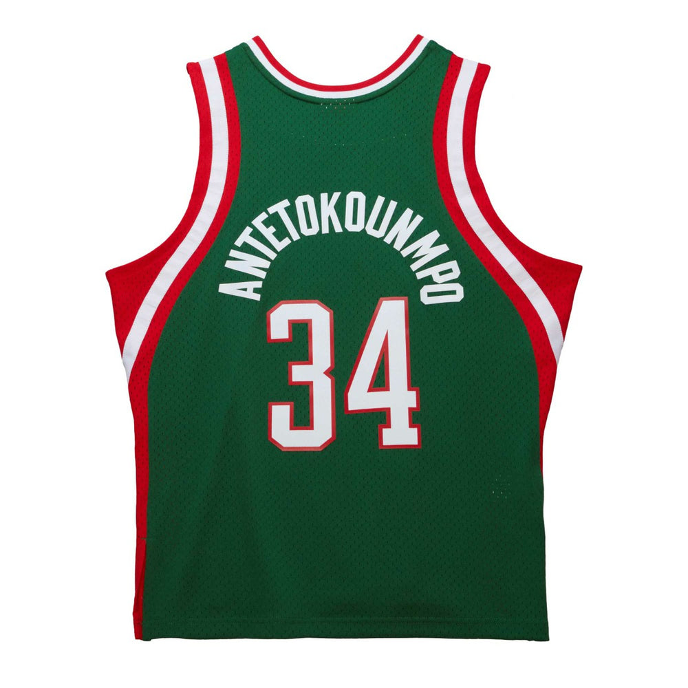 Hunter Green Giannis Antetokounmpo Milwaukee Bucks 2013/14 Hardwood Classics Swingman Jersey | NBA