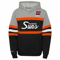 Black/Heather Gray Phoenix Suns Youth Hardwood Classics Head Coach Pullover Hoodie | NBA
