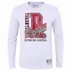 White Toronto Raptors Youth Hardwood Classics Make The Cut Long Sleeve T-Shirt | NBA