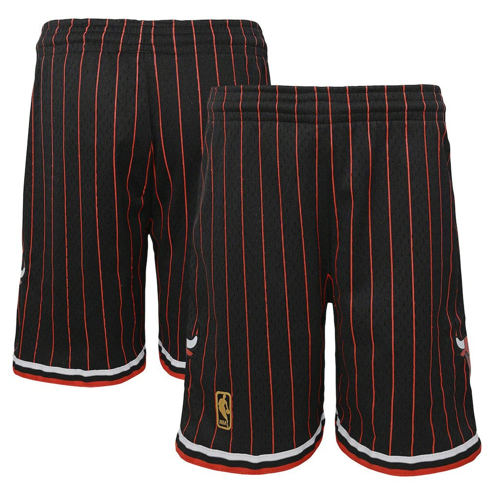 Black Chicago Bulls Youth Hardwood Classics Swingman Shorts | NBA