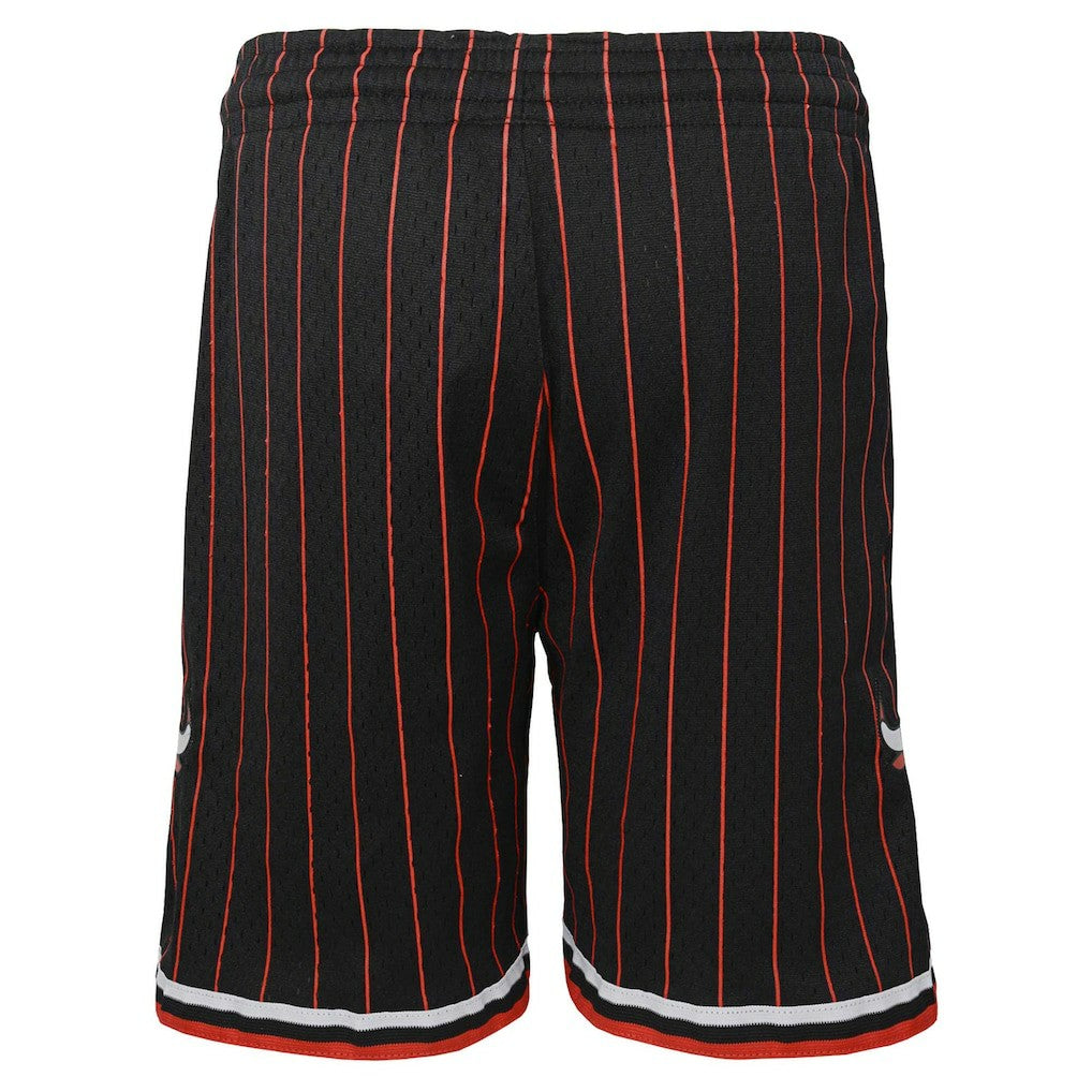 Black Chicago Bulls Youth Hardwood Classics Swingman Shorts | NBA