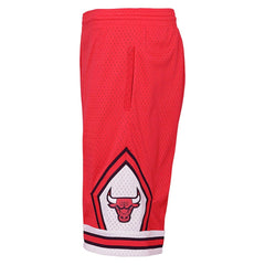 Red Chicago Bulls Youth Hardwood Classics Swingman Shorts | NBA