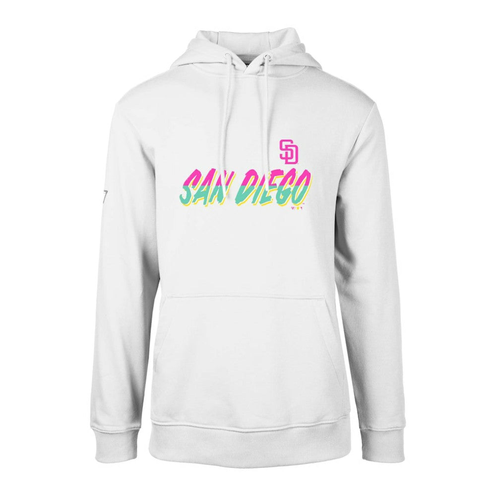 San Diego Padres Levelwear City Connect Podium Core Logo Pullover Hoodie - MLB Hoodies