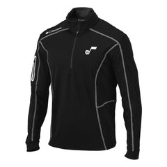 Black Utah Jazz Omni-Wick Shotgun Quarter-Zip Pullover Top | NBA