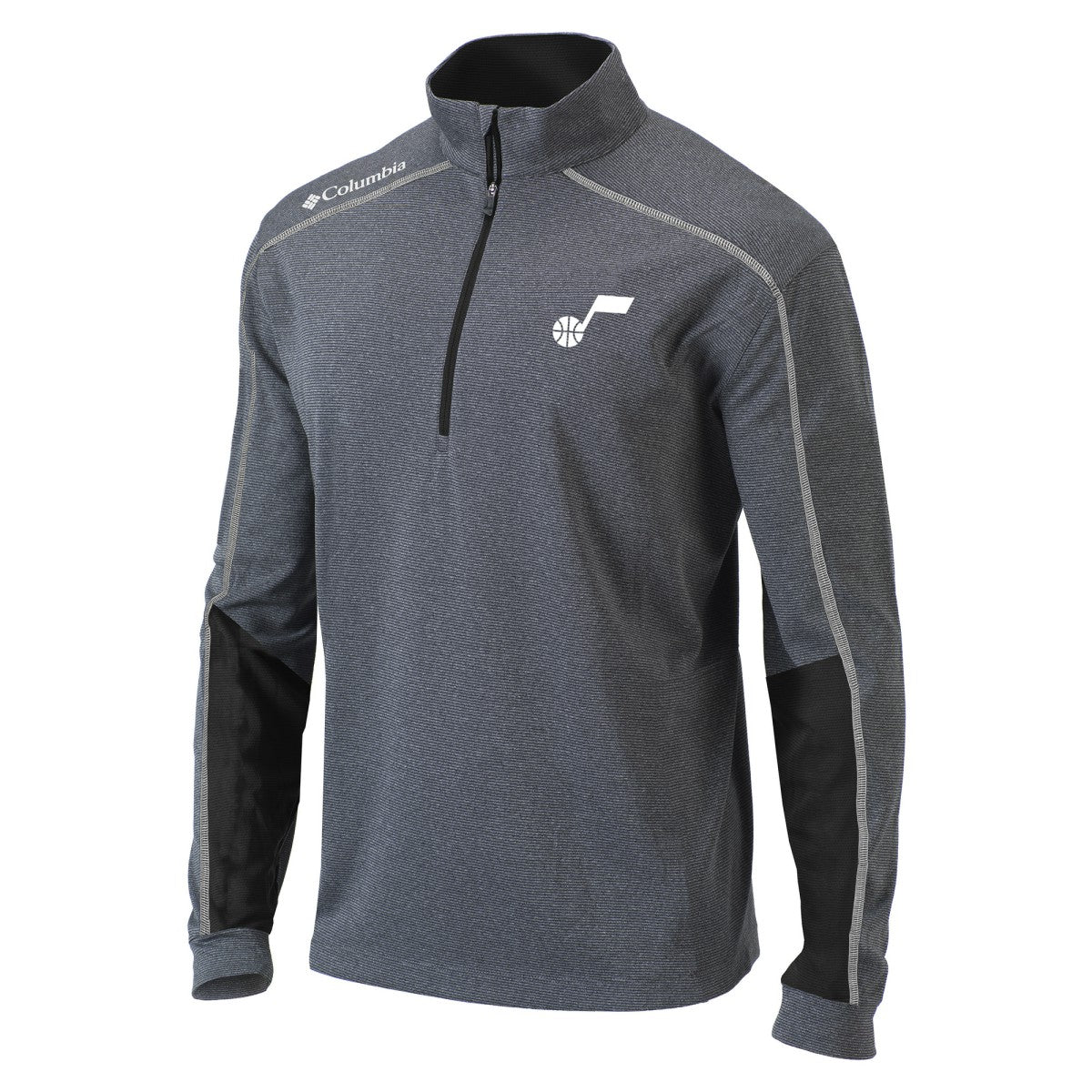Black Utah Jazz Omni-Wick Shotgun 2.0 Quarter-Zip Pullover Top | NBA