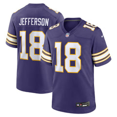 Minnesota Vikings Justin Jefferson  Classic Player Game Jersey | NFL Outlet