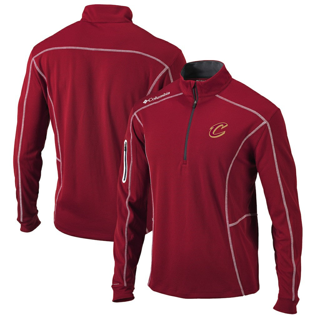 Wine Cleveland Cavaliers Omni-Wick Shotgun Quarter-Zip Pullover Top sale | NBA