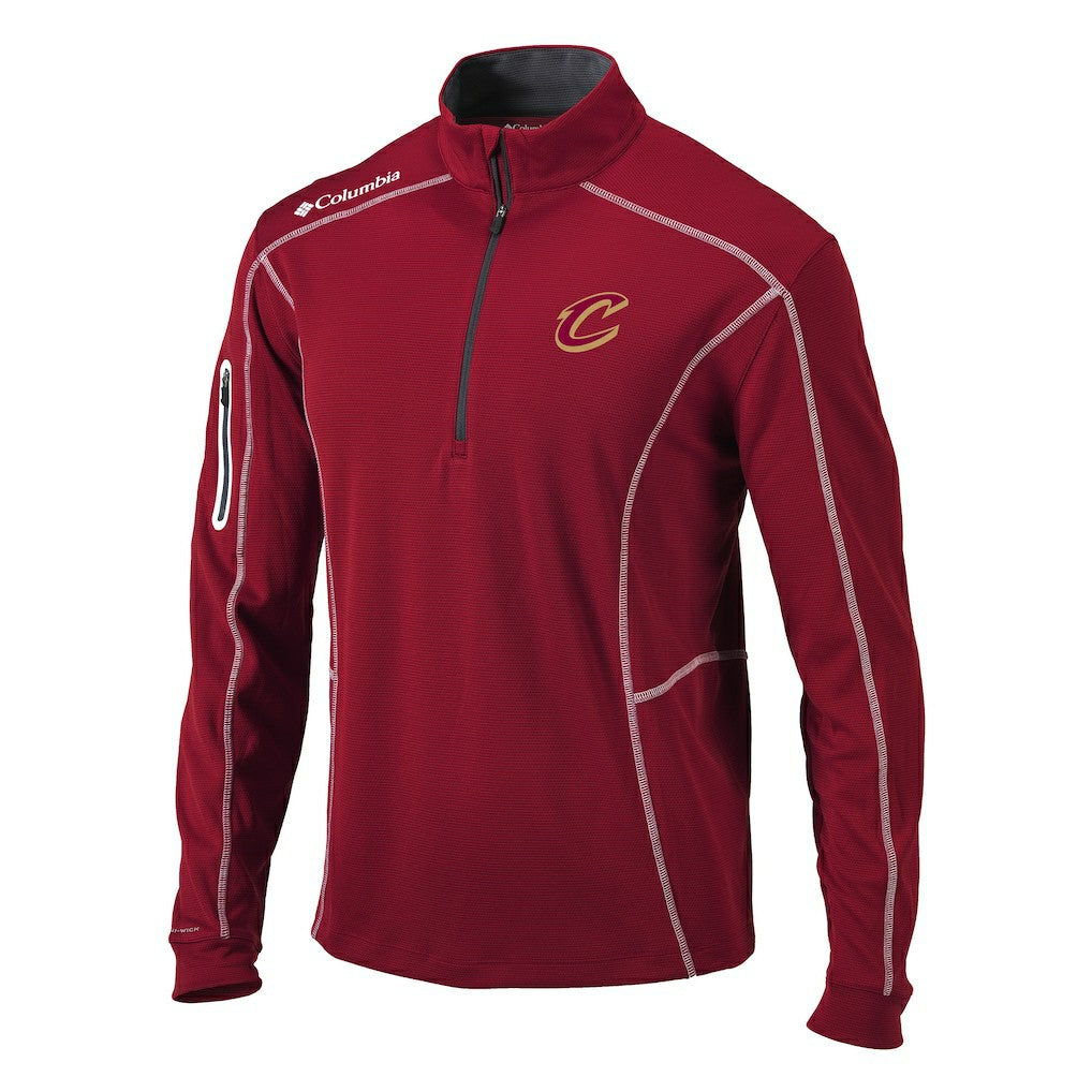 Wine Cleveland Cavaliers Omni-Wick Shotgun Quarter-Zip Pullover Top sale | NBA