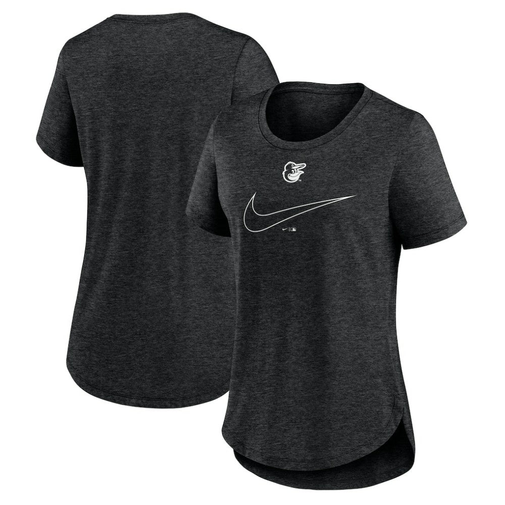 Baltimore Orioles Nike Women's Big Swoosh Tri-Blend Scoop Neck T-Shirt - MLB T-shirts