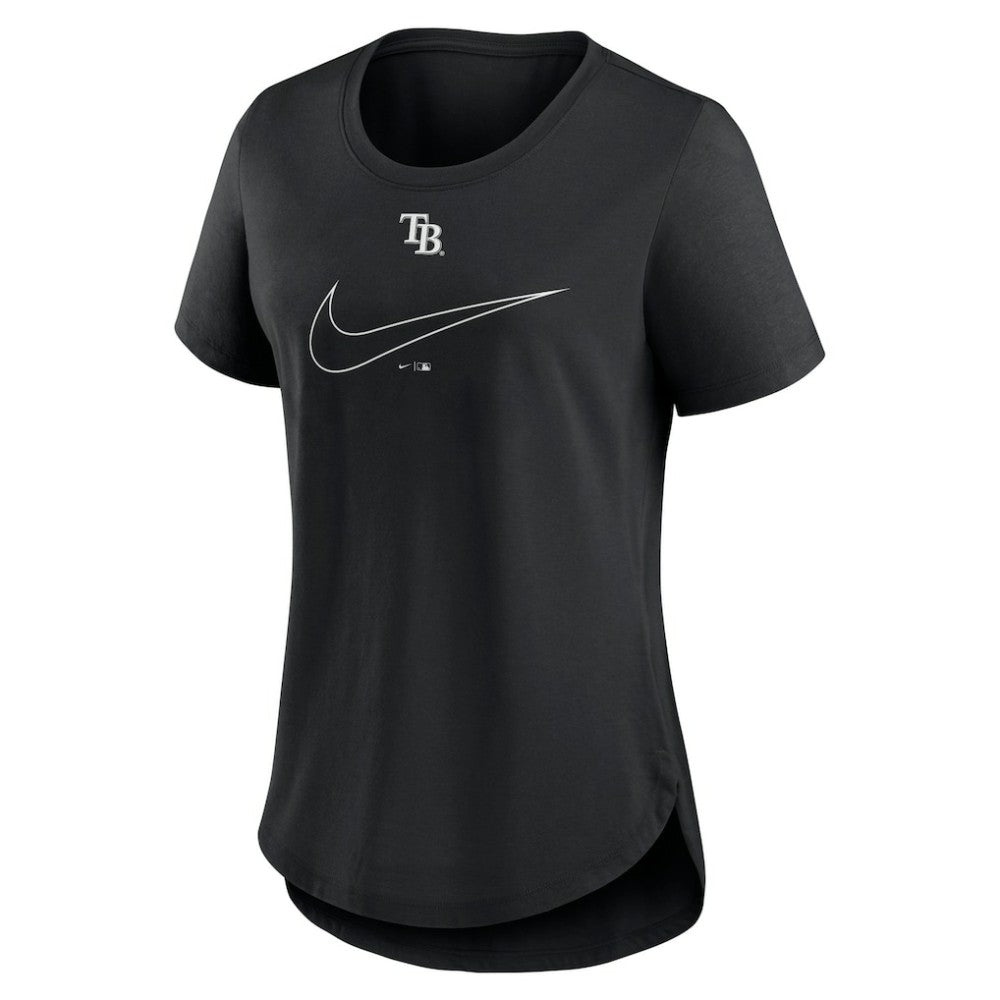 Tampa Bay Rays Nike Women's Big Swoosh Tri-Blend Scoop Neck T-Shirt - MLB T-shirts