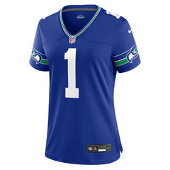 Seattle Seahawks Warren Moon  Women's Throwback Retired Player Game Jersey | NFL Outlet