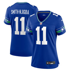 Seattle Seahawks Jaxon Smith-Njigba  Women's Throwback Player Game Jersey | NFL Outlet