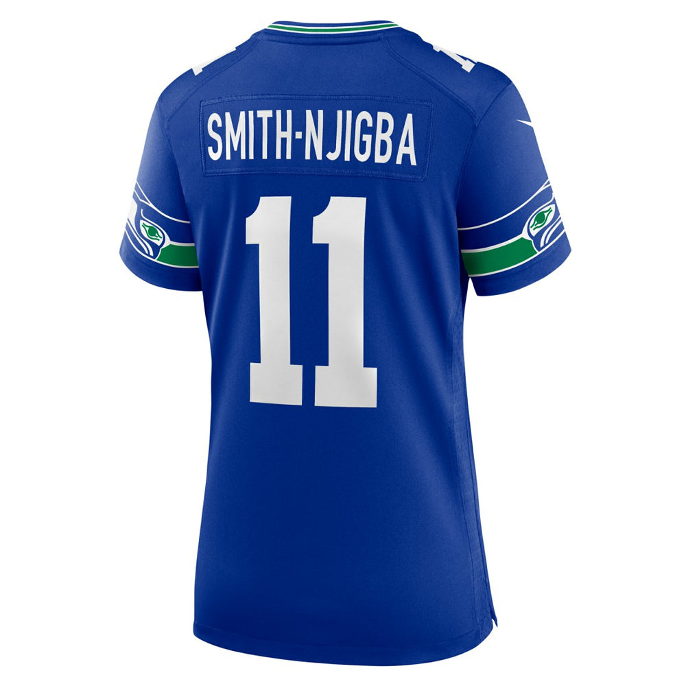 Seattle Seahawks Jaxon Smith-Njigba  Women's Throwback Player Game Jersey | NFL Outlet