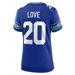 Seattle Seahawks Julian Love  Women's Throwback Player Game Jersey | NFL Outlet
