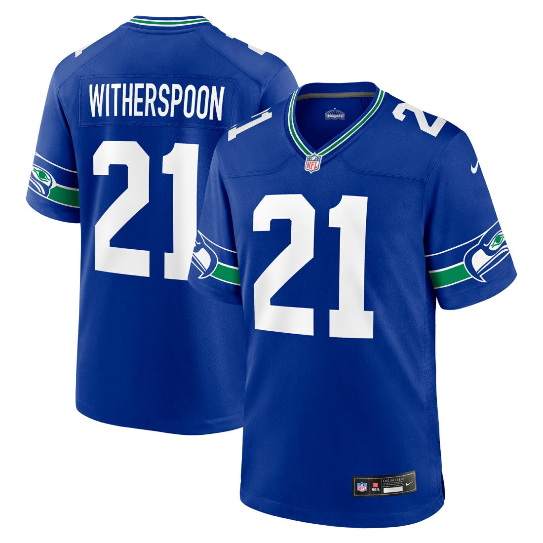 Seattle Seahawks Devon Witherspoon  Throwback Player Game Jersey | NFL Sale