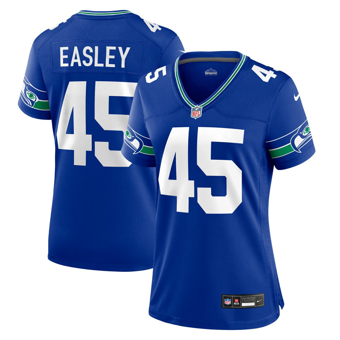 Seattle Seahawks Kenny Easley  Women's Throwback Retired Player Game Jersey | NFL Discount
