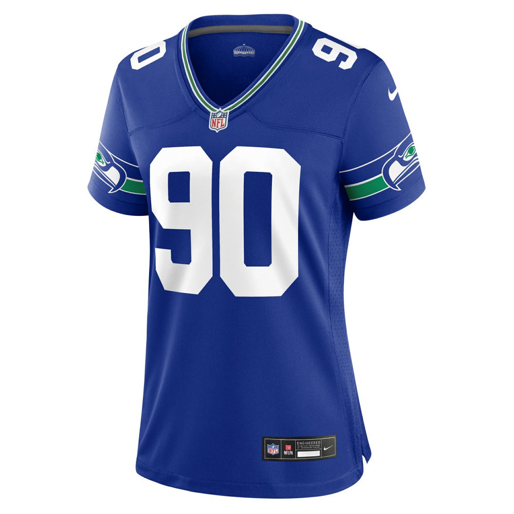 Seattle Seahawks Jarran Reed  Women's Throwback Player Game Jersey | NFL Hot