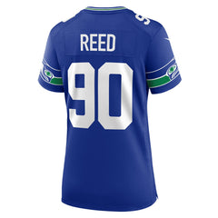 Seattle Seahawks Jarran Reed  Women's Throwback Player Game Jersey | NFL Hot