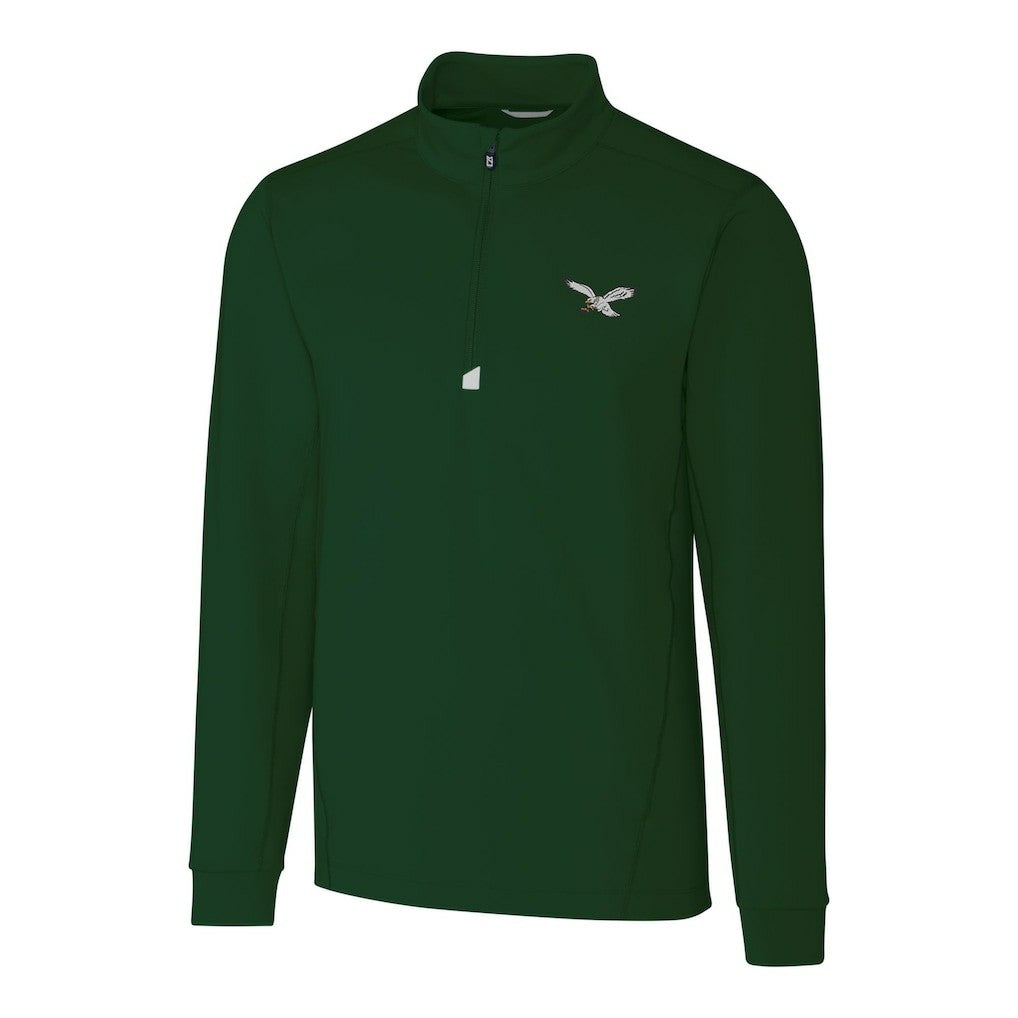 Philadelphia Eagles Cutter & Buck Traverse Stretch Quarter-Zip Pullover | NFL Discount
