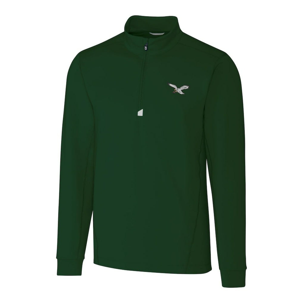 Philadelphia Eagles Cutter & Buck Traverse Stretch Quarter-Zip Pullover | NFL Discount