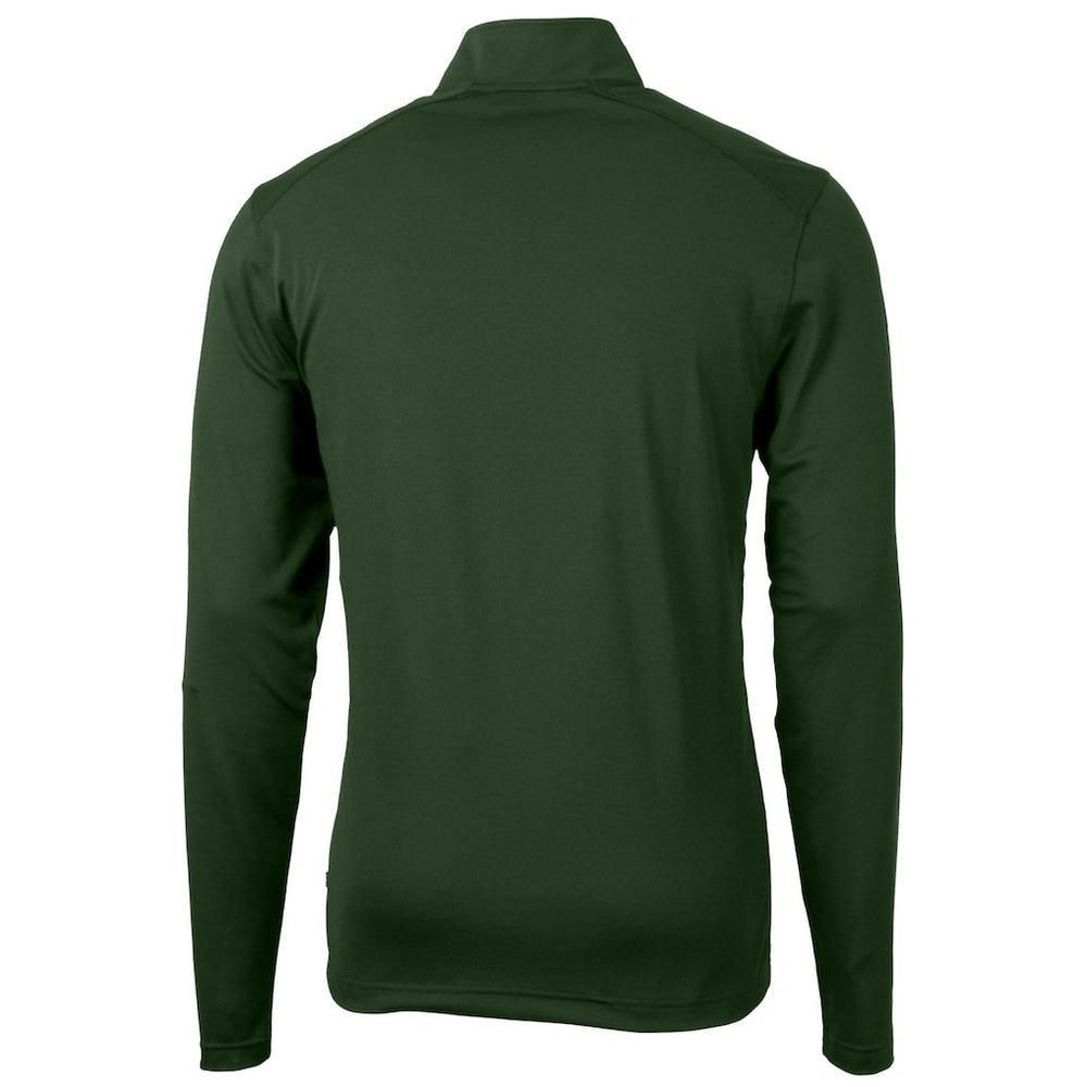 Philadelphia Eagles Cutter & Buck Virtue Eco Pique Recycled Quarter-Zip Pullover | NFL Discount