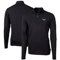Philadelphia Eagles Cutter & Buck Virtue Eco Pique Recycled Quarter-Zip Pullover | NFL US