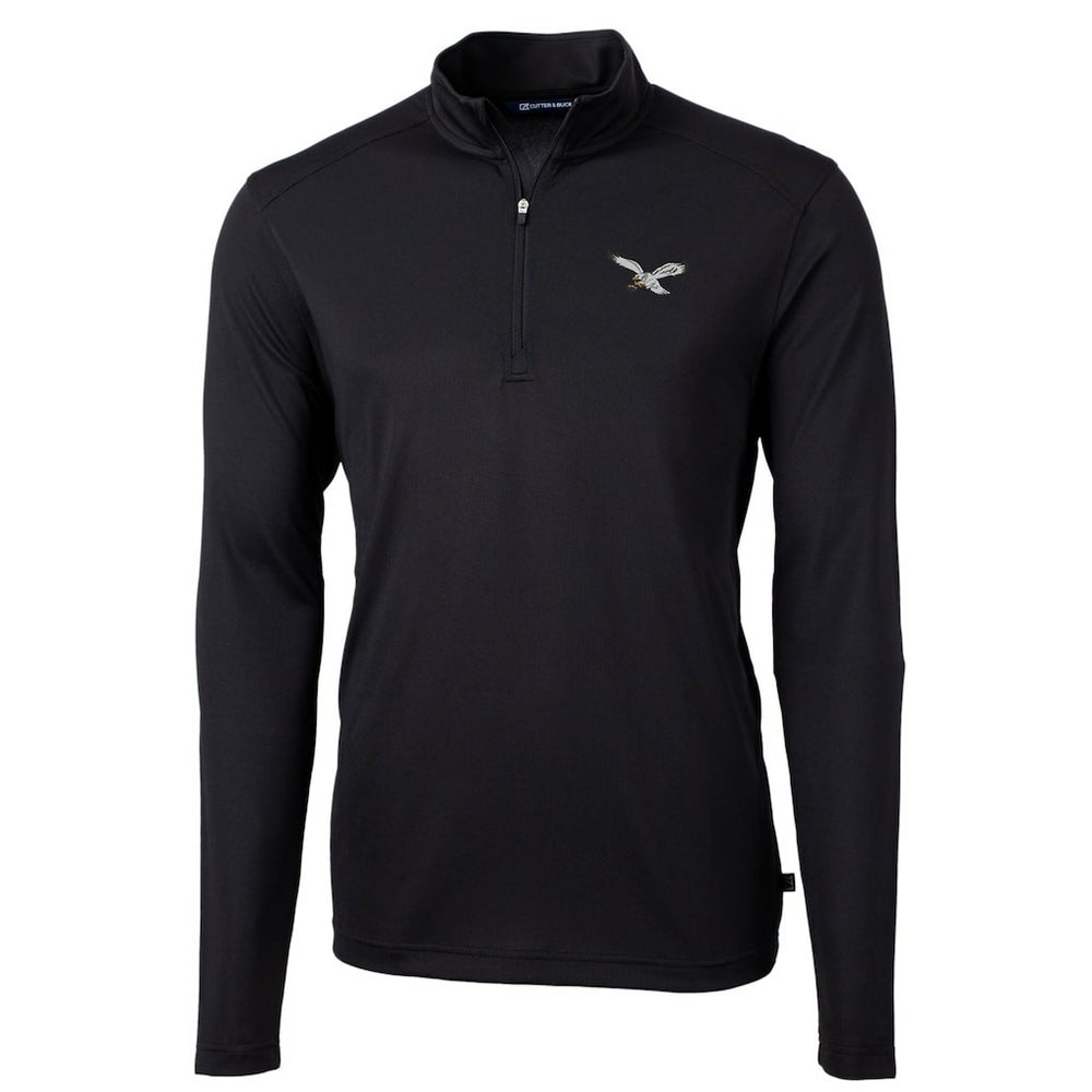 Philadelphia Eagles Cutter & Buck Virtue Eco Pique Recycled Quarter-Zip Pullover | NFL US