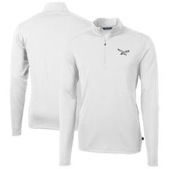 Philadelphia Eagles Cutter & Buck Virtue Eco Pique Recycled Quarter-Zip Pullover | NFL US
