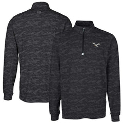 Philadelphia Eagles Cutter & Buck Traverse Camo Print Stretch Quarter-Zip Pullover | NFL Hot