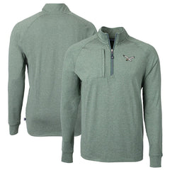 Philadelphia Eagles Cutter & Buck Adapt Eco Knit Heathered Recycled Quarter-Zip Pullover | NFL Outlet