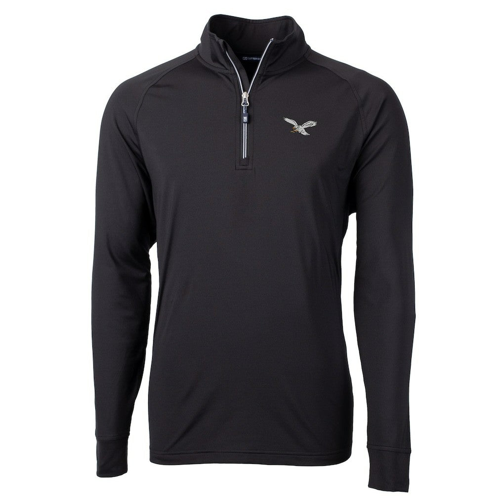 Philadelphia Eagles Cutter & Buck Eco Knit Stretch Recycled Quarter-Zip Pullover | NFL On sale