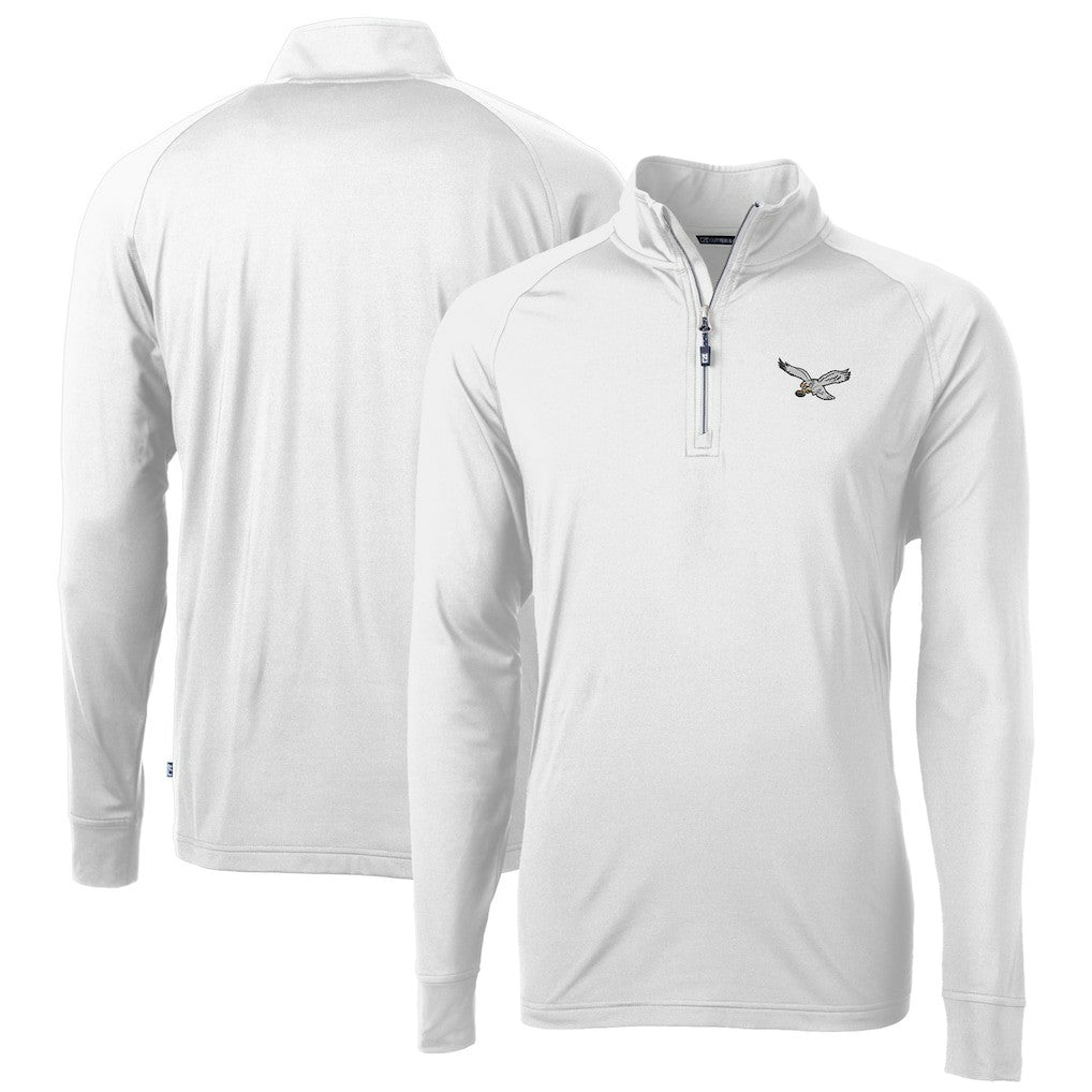 Philadelphia Eagles Cutter & Buck Eco Knit Stretch Recycled Quarter-Zip Pullover | NFL Hot