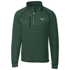 Philadelphia Eagles Cutter & Buck Mainsail Sweater-Knit Half-Zip Pullover Jacket | NFL Outlet