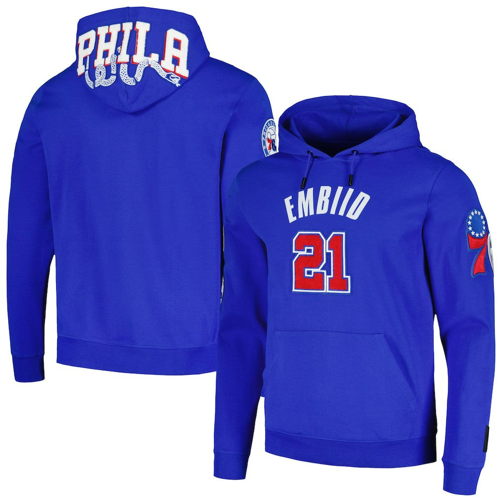 Royal Joel Embiid Philadelphia 76ers Pro Standard Player Pullover Hoodie | NBA