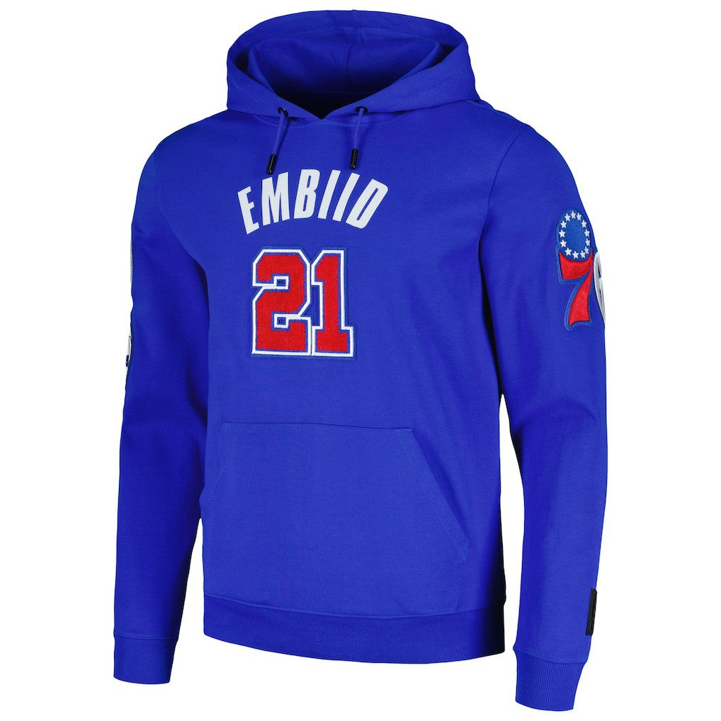 Royal Joel Embiid Philadelphia 76ers Pro Standard Player Pullover Hoodie | NBA