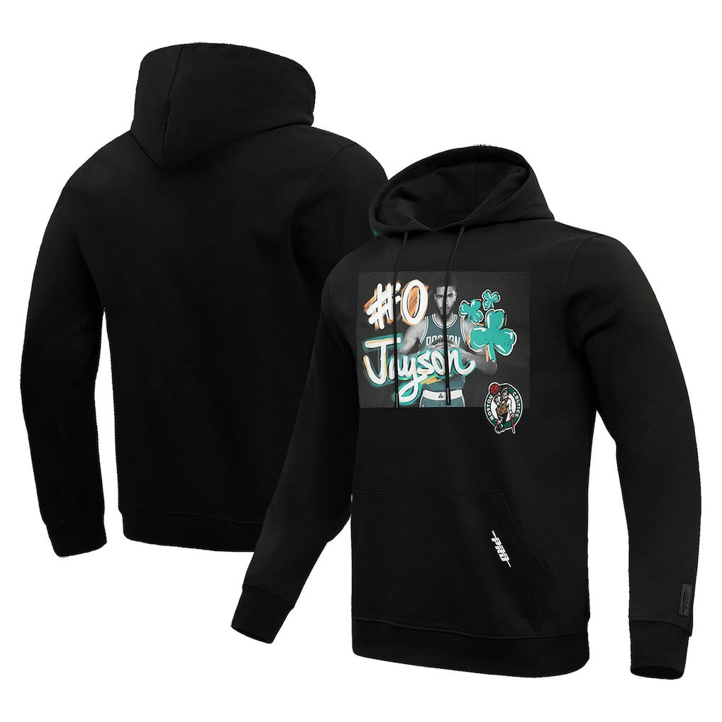 Black Jayson Tatum Boston Celtics Pro Standard Player Yearbook Pullover Hoodie | NBA