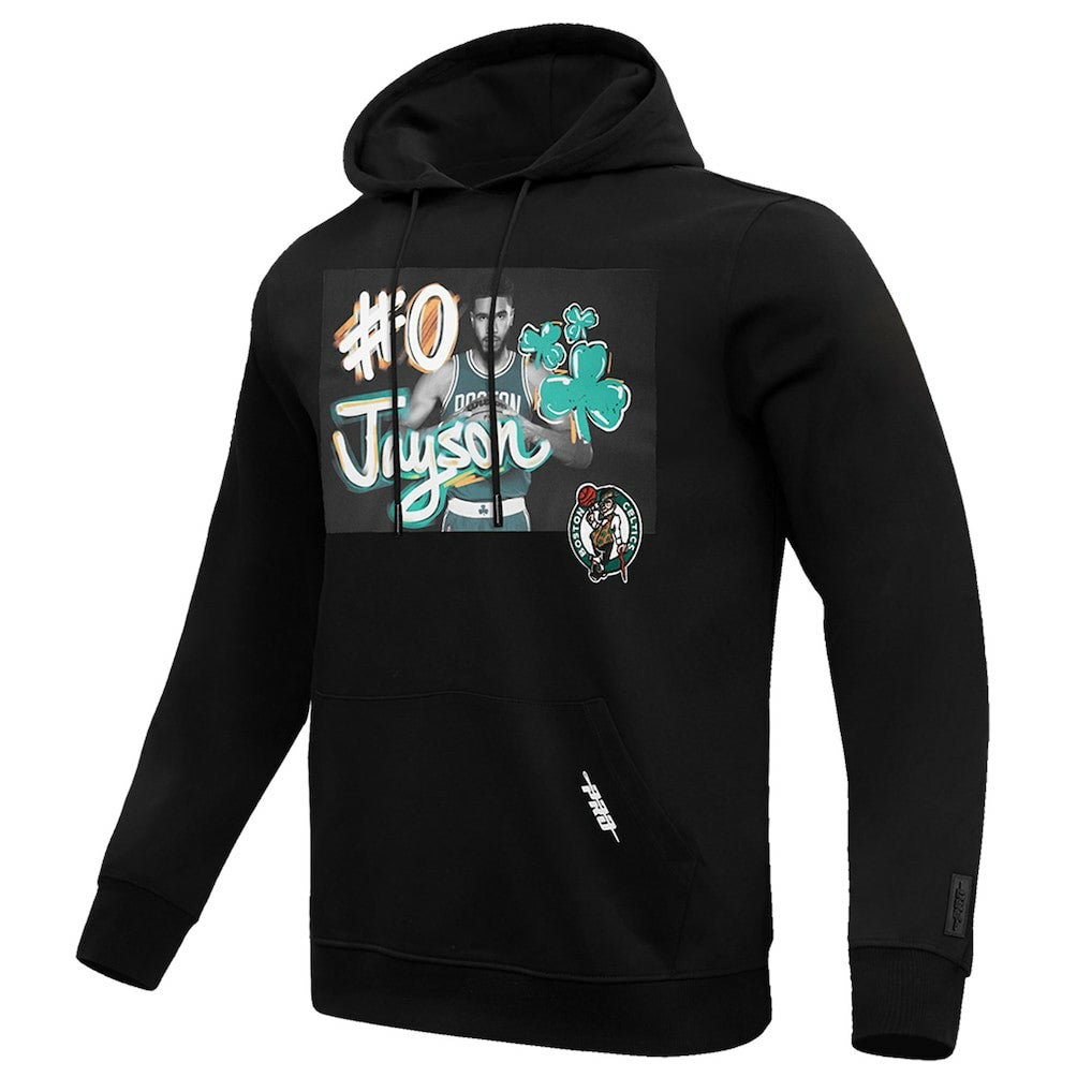 Black Jayson Tatum Boston Celtics Pro Standard Player Yearbook Pullover Hoodie | NBA