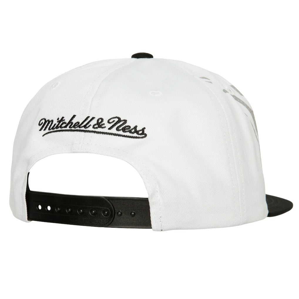 White Brooklyn Nets Hot Fire Snapback Hat | NBA