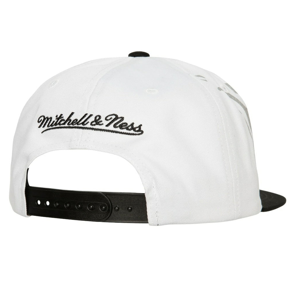 White Brooklyn Nets Hot Fire Snapback Hat | NBA