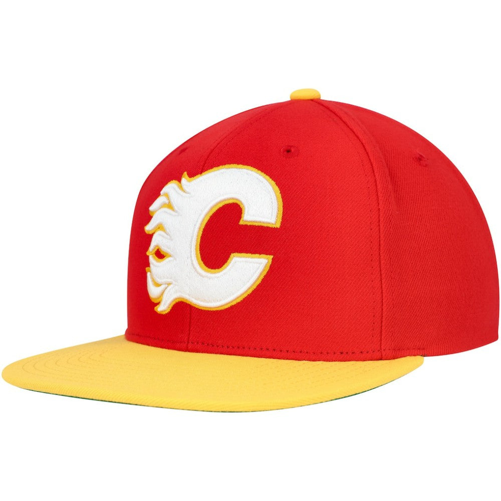 Calgary Flames Mitchell & Ness Core Team Ground 2.0 Snapback Hat -  NHL Hats